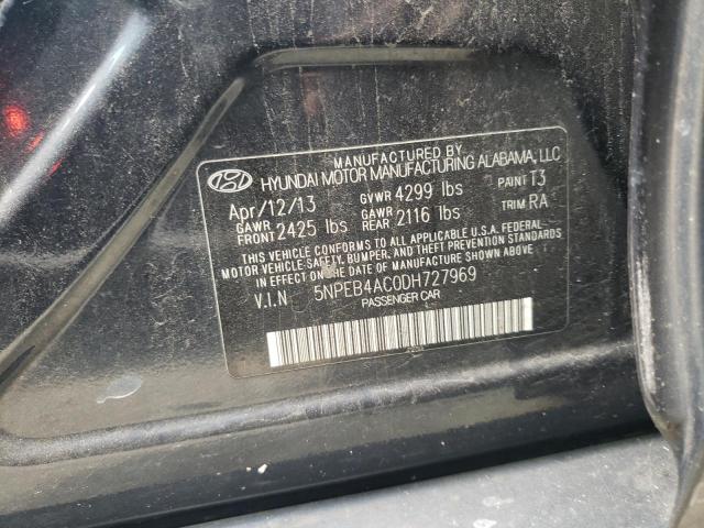 Photo 10 from auction – 2013 HYUNDAI SONATA GLS with VIN 5NPEB4AC0DH727969