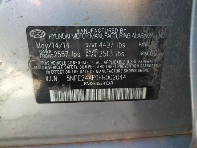 Photo 10 from auction – 2015 HYUNDAI SONATA SE with VIN 5NPE24AF9FH002044