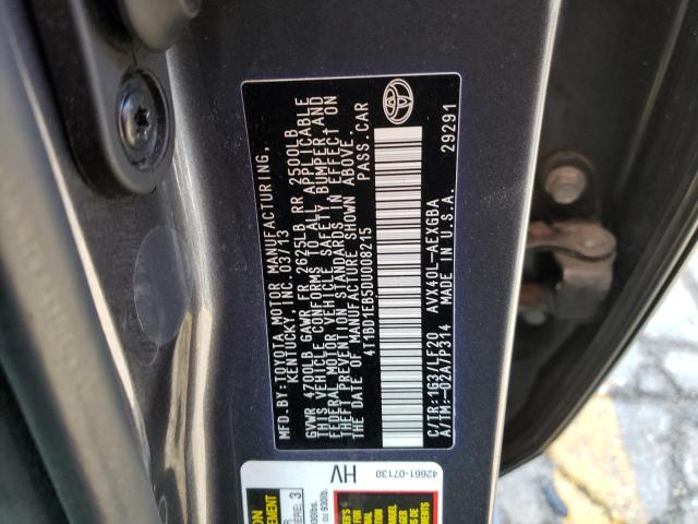 Photo 10 from auction – 2013 TOYOTA AVALON HYB with VIN 4T1BD1EB5DU008215