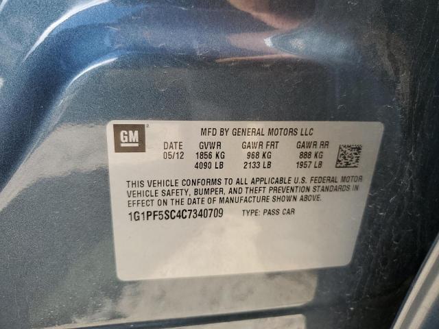Photo 10 from auction – 2012 CHEVROLET CRUZE LT with VIN 1G1PF5SC4C7340709