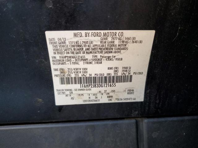 Photo 10 from auction – 2013 FORD TAURUS LIM with VIN 1FAHP2J83DG121655