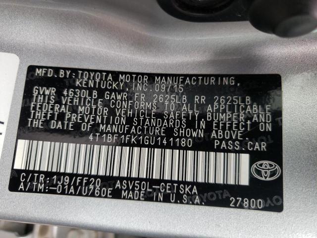 Photo 10 from auction – 2016 TOYOTA CAMRY LE with VIN 4T1BF1FK1GU141180