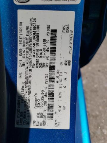 Photo 10 from auction – 2016 FORD FIESTA TIT with VIN 3FADP4CJ9GM180326