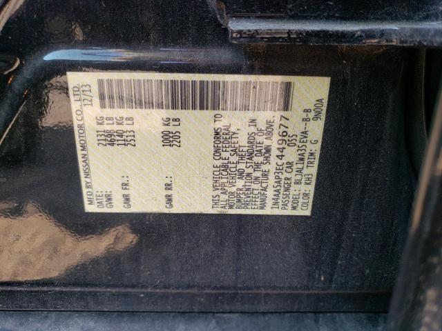Фото 10 с аукциона – 2014 NISSAN MAXIMA S с VIN 1N4AA5AP3EC449677