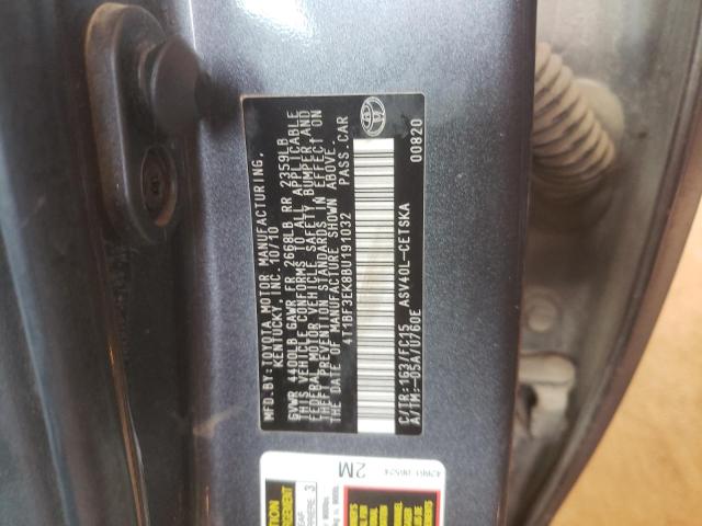 Zdjęcie 10 z aukcji – 2011 TOYOTA CAMRY BASE z VIN 4T1BF3EK8BU191032