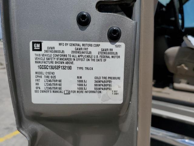 Photo 10 from auction – 2002 CHEVROLET SILVERADO with VIN 1GCGC13U62F132190