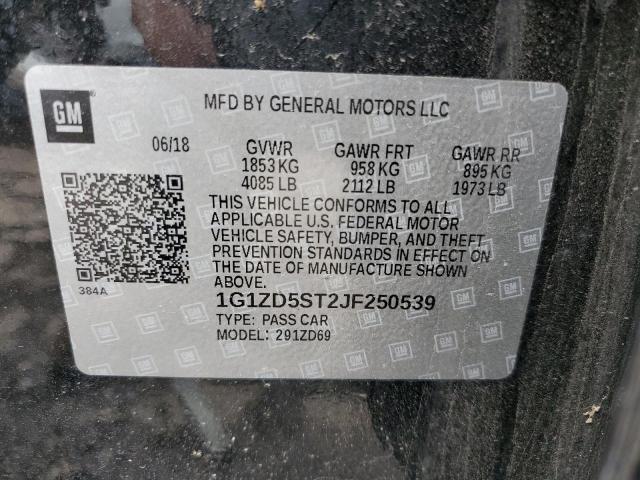 Photo 10 from auction – 2018 CHEVROLET MALIBU LT with VIN 1G1ZD5ST2JF250539