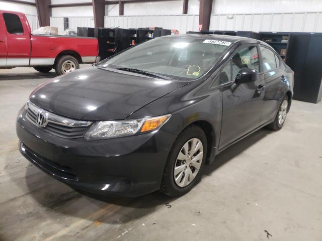 Photo 2 from auction – 2012 HONDA CIVIC LX with VIN 19XFB2F5XCE110228
