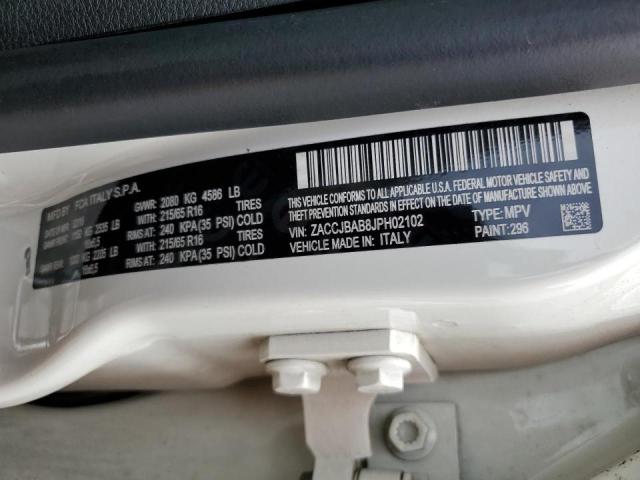 Photo 10 from auction – 2018 JEEP RENEGADE S with VIN ZACCJBAB8JPH02102