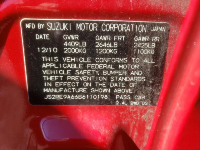 Photo 10 from auction – 2011 SUZUKI KIZASHI SP with VIN JS2RE9A66B6110198