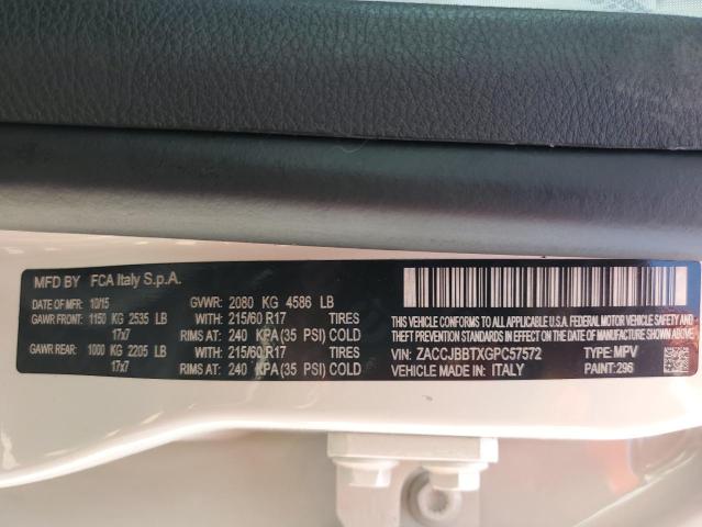 صورة رقم 10 من المزاد - 2016 JEEP RENEGADE L مع VIN ZACCJBBTXGPC57572