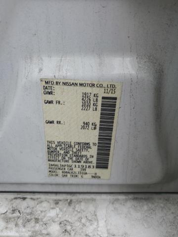 Photo 10 from auction – 2016 NISSAN ALTIMA 2.5 with VIN 1N4AL3AP3GC119183