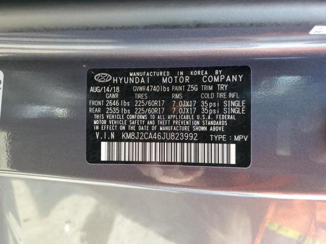 Photo 10 from auction – 2018 HYUNDAI TUCSON SE with VIN KM8J2CA46JU823992
