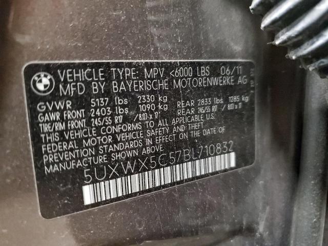 Photo 10 from auction – 2011 BMW X3 XDRIVE2 with VIN 5UXWX5C57BL710832
