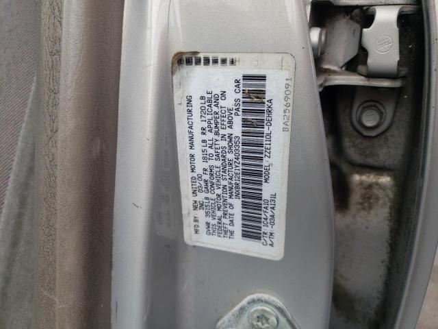 Photo 10 from auction – 2000 TOYOTA COROLLA with VIN 1NXBR12E1YZ403353