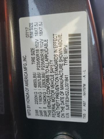 Photo 10 from auction – 2018 ACURA RDX TECHNO with VIN 5J8TB3H52JL001841