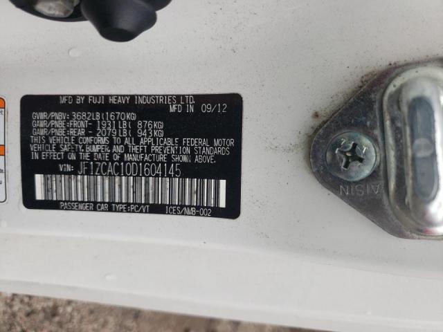 Photo 10 from auction – 2013 SUBARU BRZ 2.0 LI with VIN JF1ZCAC10D1604145