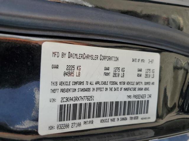 Photo 10 from auction – 2007 CHRYSLER 300 with VIN 2C3KA43RX7H776251