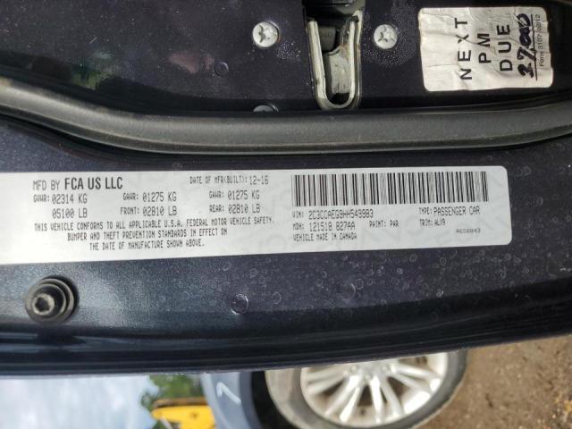 Photo 10 from auction – 2017 CHRYSLER 300C with VIN 2C3CCAEG9HH549983