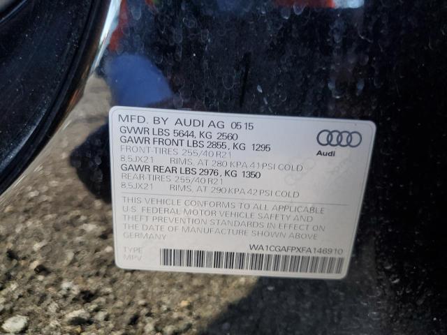 Photo 10 from auction – 2015 AUDI SQ5 PREMIU with VIN WA1CGAFPXFA146910