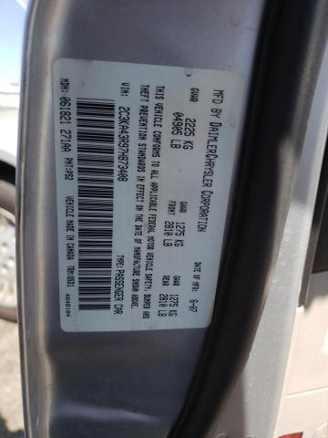 Photo 10 from auction – 2007 CHRYSLER 300 with VIN 2C3KA43R97H873408