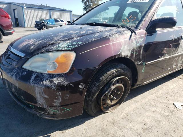 Photo 9 from auction – 2001 HONDA CIVIC EX with VIN 2HGES26741H501567