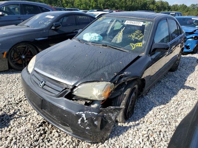 Photo 2 from auction – 2002 HONDA CIVIC EX with VIN 1HGES26822L036493
