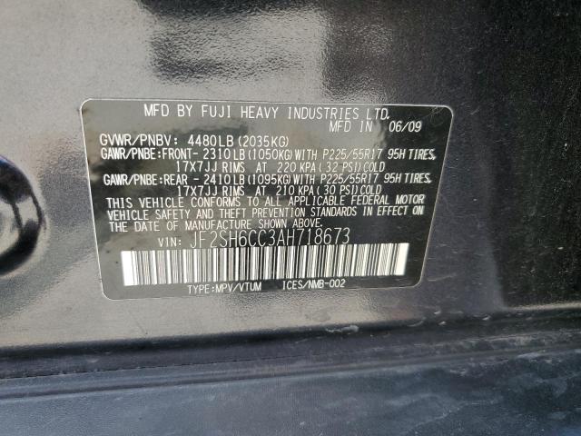 Photo 10 from auction – 2010 SUBARU FORESTER 2 with VIN JF2SH6CC3AH718673