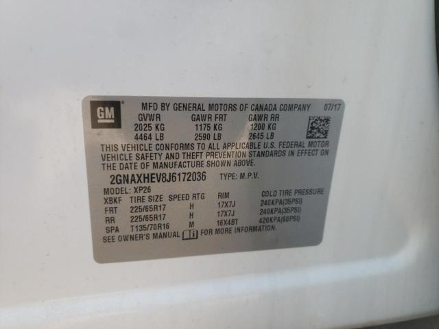 Photo 10 from auction – 2018 CHEVROLET EQUINOX LS with VIN 2GNAXHEV8J6172036