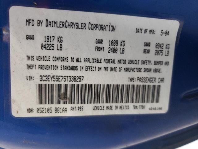 Photo 10 from auction – 2005 CHRYSLER PT CRUISER with VIN 3C3EY55E75T338297