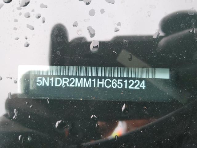 Photo 10 from auction – 2017 NISSAN PATHFINDER with VIN 5N1DR2MM1HC651224