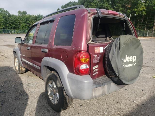 Photo 3 from auction – 2003 JEEP LIBERTY SP with VIN 1J4GL48K03W623536