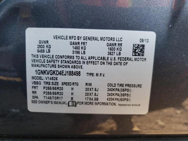 Photo 10 from auction – 2014 CHEVROLET TRAVERSE L with VIN 1GNKVGKD4EJ188498