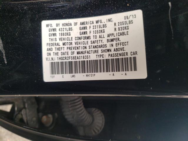 Photo 10 from auction – 2014 HONDA ACCORD SPO with VIN 1HGCR2F56EA019351