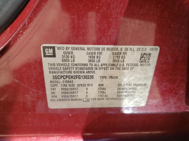 Photo 10 from auction – 2015 CHEVROLET SILVERADO with VIN 3GCPCPEH2FG138236