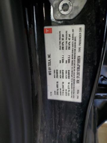 Photo 10 from auction – 2018 TESLA MODEL 3 with VIN 5YJ3E1EB6JF169974