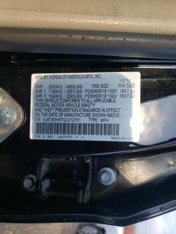 Photo 10 from auction – 2016 ACURA RDX TECHNO with VIN 5J8TB3H57GL012701