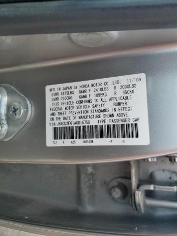 Photo 10 from auction – 2010 ACURA TSX with VIN JH4CU2F61AC015758