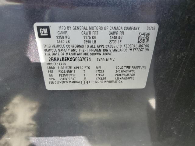 Photo 10 from auction – 2016 CHEVROLET EQUINOX LS with VIN 2GNALBEKXG6337074