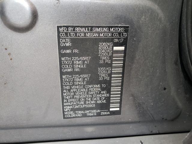 Photo 10 from auction – 2018 NISSAN ROGUE S with VIN KNMAT2MT3JP511903