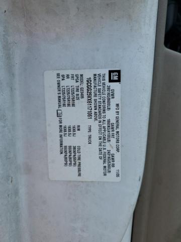 Photo 10 from auction – 2006 CHEVROLET EXPRESS G2 with VIN 1GCGG25VX61171061