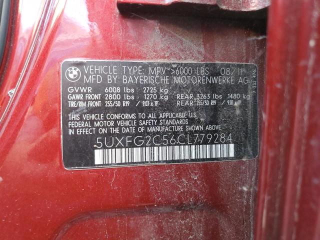Photo 10 from auction – 2012 BMW X6 XDRIVE3 with VIN 5UXFG2C56CL779284