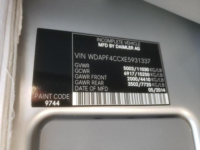 Photo 10 from auction – 2014 MERCEDES-BENZ SPRINTER 3 with VIN WDAPF4CCXE5931337