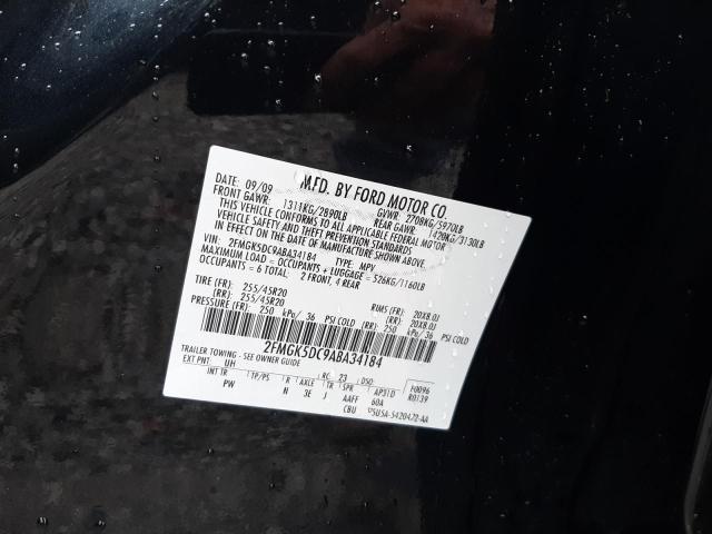 Photo 10 from auction – 2010 FORD FLEX LIMIT with VIN 2FMGK5DC9ABA34184