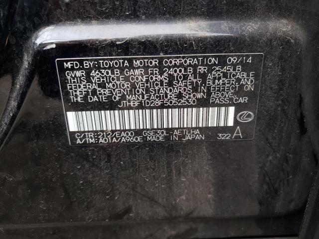 Photo 10 from auction – 2015 LEXUS IS 250 with VIN JTHBF1D28F5052530
