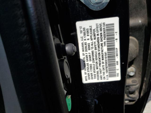 Photo 10 from auction – 2012 HONDA CIVIC EX with VIN 19XFB2F8XCE101541
