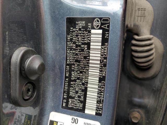 Photo 10 from auction – 2015 TOYOTA COROLLA L with VIN 2T1BURHE8FC314172