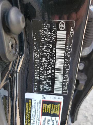 Photo 10 from auction – 2016 TOYOTA CAMRY LE with VIN 4T1BF1FKXGU223814