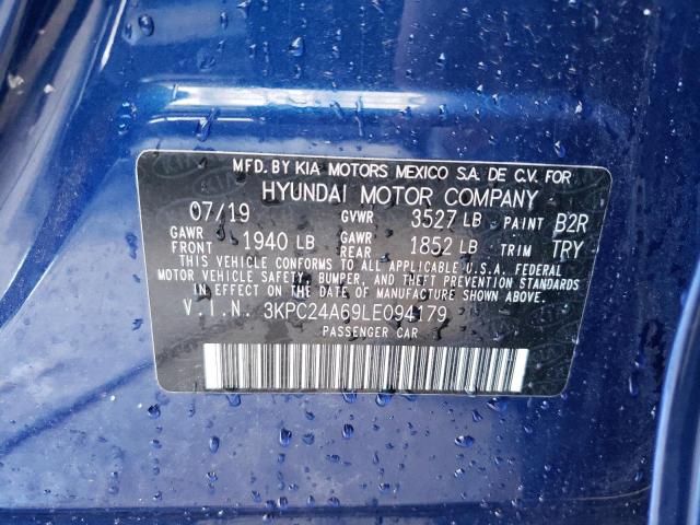 Photo 10 from auction – 2020 HYUNDAI ACCENT SE with VIN 3KPC24A69LE094179
