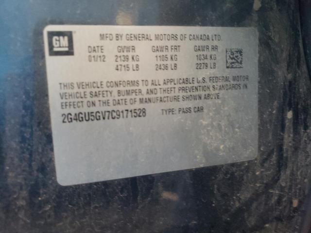 Photo 10 from auction – 2012 BUICK REGAL PREM with VIN 2G4GU5GV7C9171528